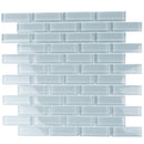 Gray 12x12 Glossy Brick Glass Mosaic Tile (5 pack, 4.92 sq ft/case)