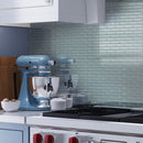 Stone Blue 12x12 Glossy Brick Glass Mosaic Tile (5 pack, 4.92 sq ft/case)