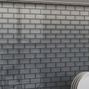 Coin Gray 12x12 Glossy Brick Glass Mosaic Tile (5 pack, 4.92 sq ft/case)