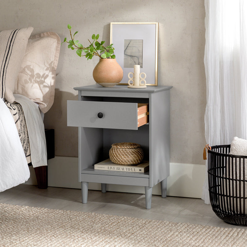 Spencer Solid Transitional Wood Nightstand