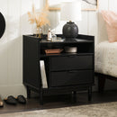 Lee Mid-Century Modern Wood Nightstand