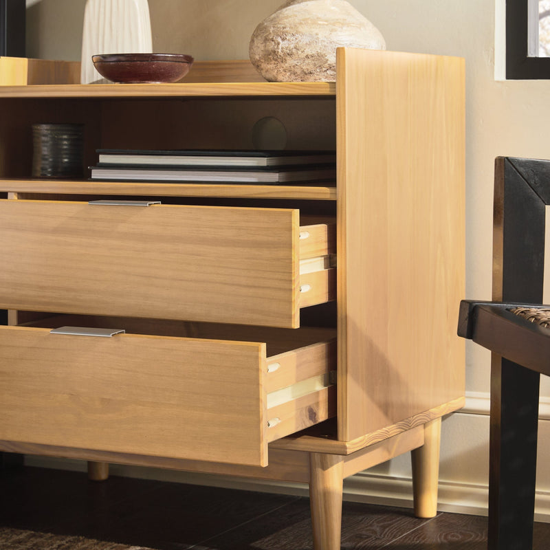 Lee Mid-Century Modern Wood Nightstand