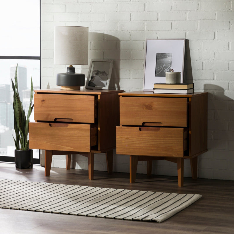 Sloane Mid Century Modern Solid Wood Nightstand