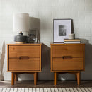 Sloane Mid Century Modern Solid Wood Nightstand