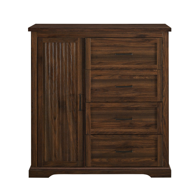 Jolene Grooved Wardrobe Armoire