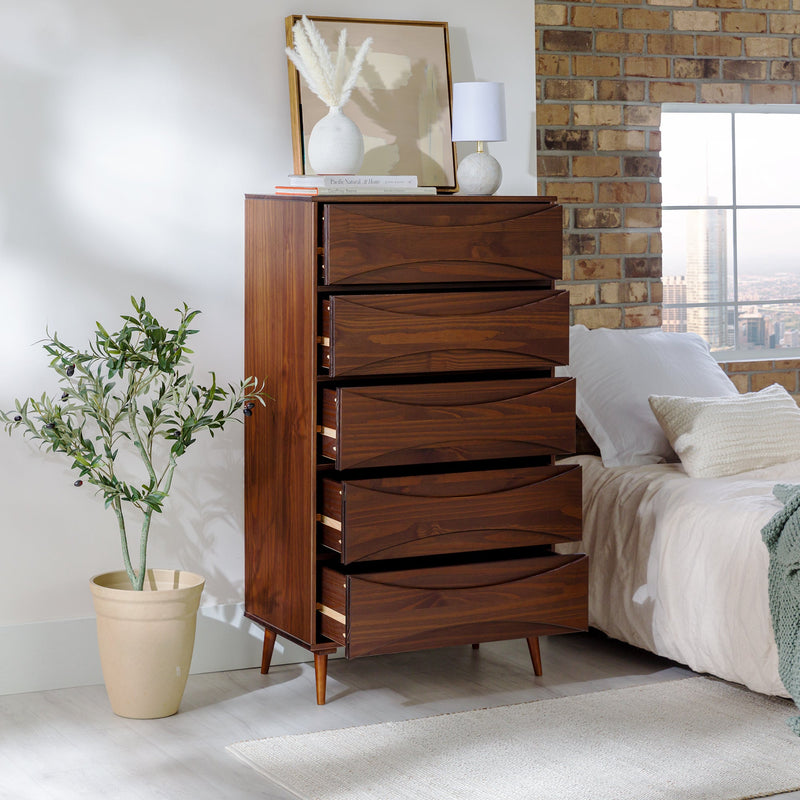 Atticus Solid Wood Mid-Century Modern Chest