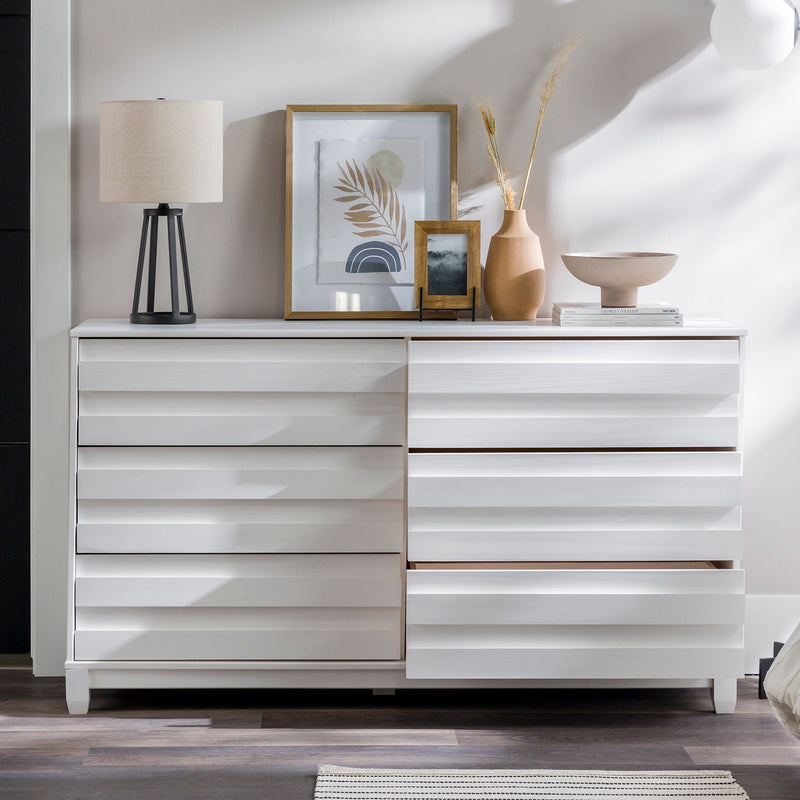 Priya 6-Drawer Solid Wood Dresser