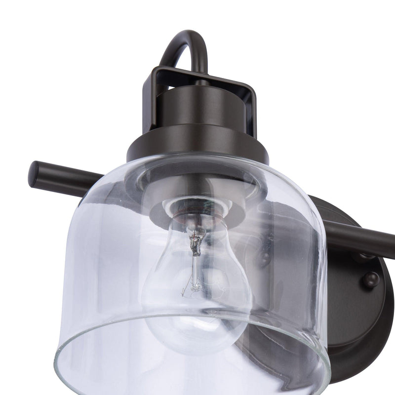 Brighton 2-Light Dark Bronze Dimmable Bathroom Vanity Light