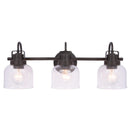 Brighton 3-Light Dark Bronze Dimmable Bathroom Vanity Light