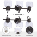 Brighton 3-Light Dark Bronze Dimmable Bathroom Vanity Light