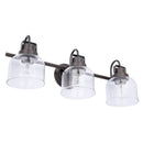 Brighton 3-Light Dark Bronze Dimmable Bathroom Vanity Light