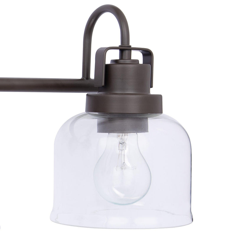 Brighton 3-Light Dark Bronze Dimmable Bathroom Vanity Light