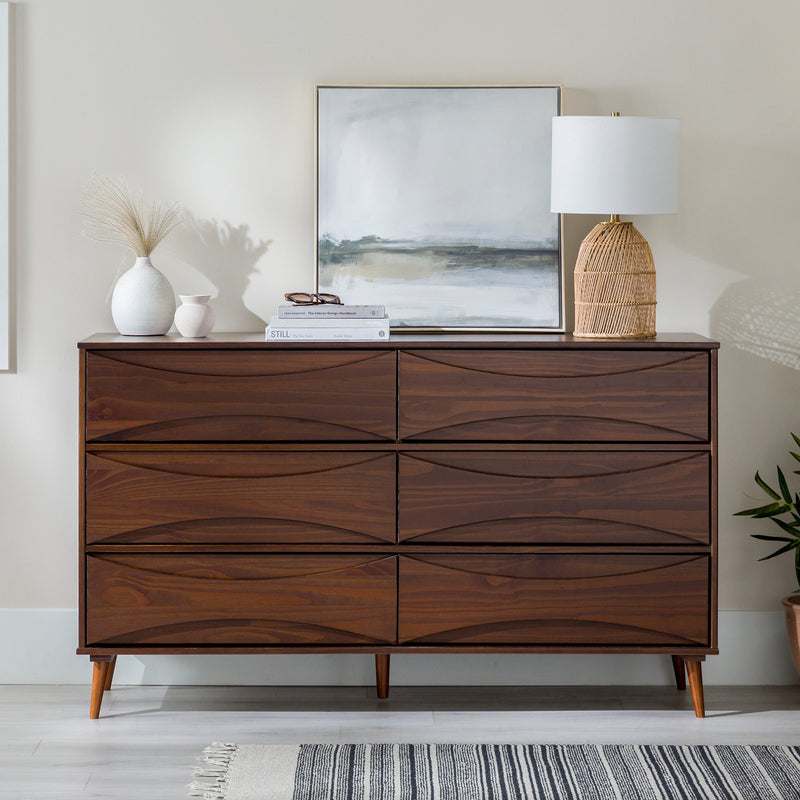 Atticus Solid Wood Mid-Century Modern Dresser