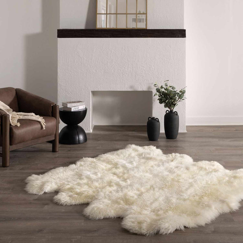 Premium White Soft Sheepskin Rug
