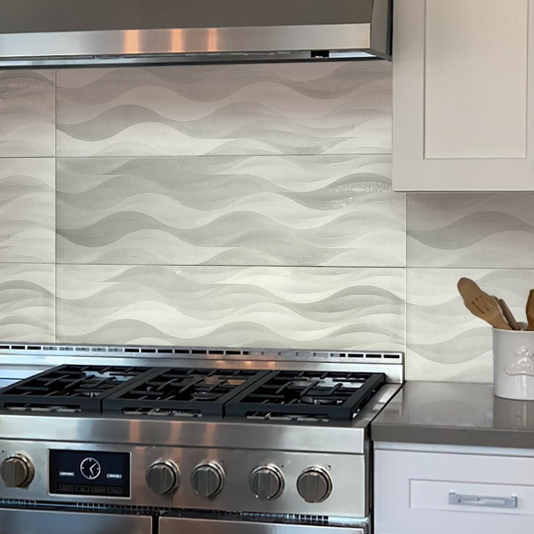 White 12x40 Matte Field Ceramic Tile (5 pack, 15.925 sq ft/case)