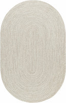 Beige Braided Faux Jute Rug