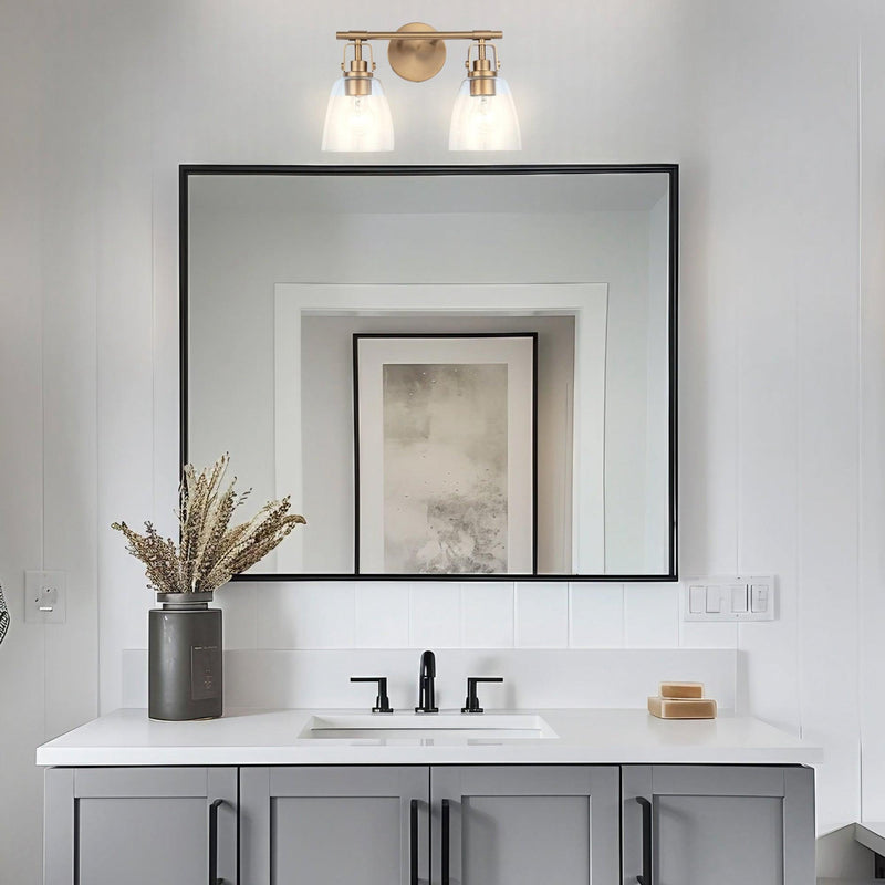 Brilliance Modern Farmhouse 2-Light Vanity Light