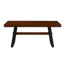 Brickell Modern Industrial Bridge-Leg Dining Table & Desk