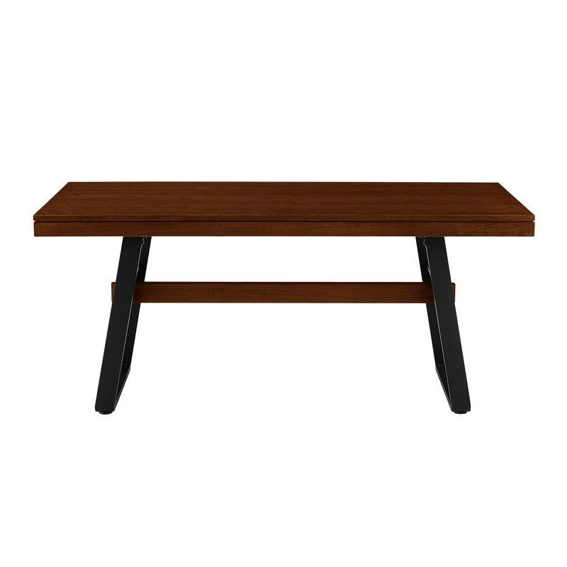 Brickell Modern Industrial Bridge-Leg Dining Table & Desk