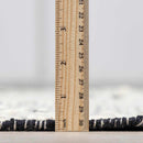 Brownhills Cream&Black Trellis Cotton Area Rug