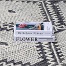 Brownhills Cream&Black Trellis Cotton Area Rug