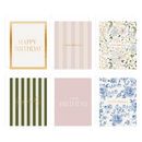 Assorted Happy Birthday Boxed Card Set - Pack of 12 by Sweet Water Decor