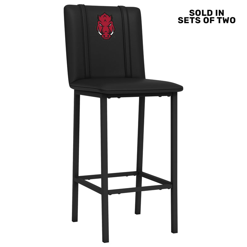 Bar Stool 500 with Arkansas Razorbacks Secondary Logo Set of 2