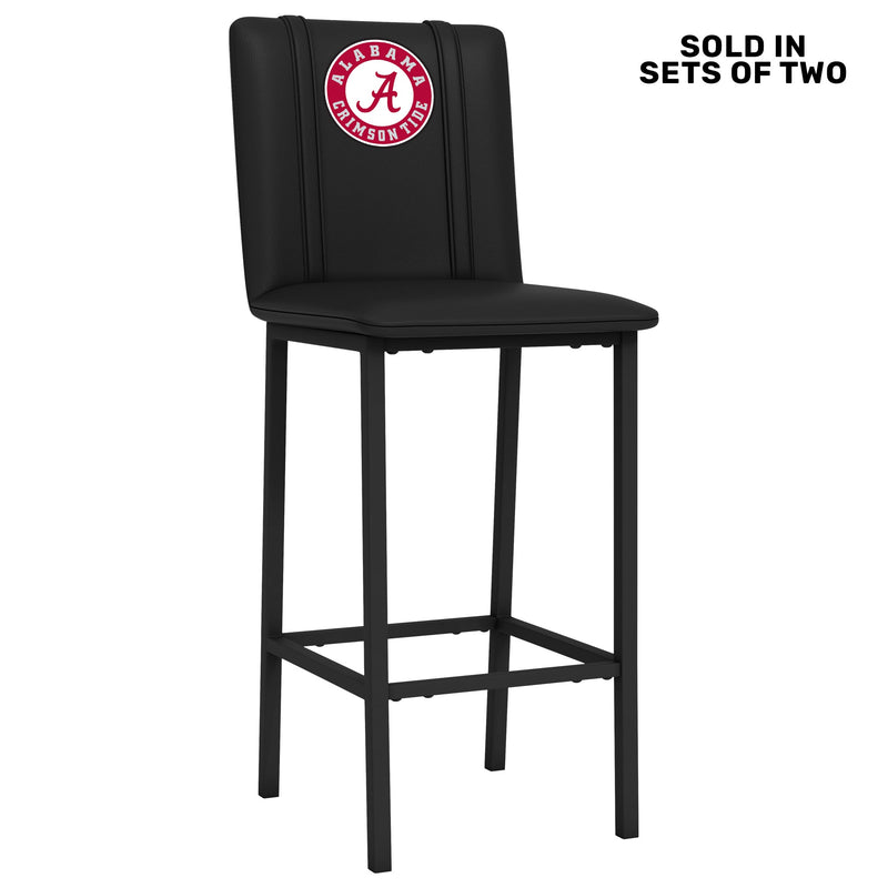 Bar Stool 500 with Alabama Crimson Tide Logo Set of 2