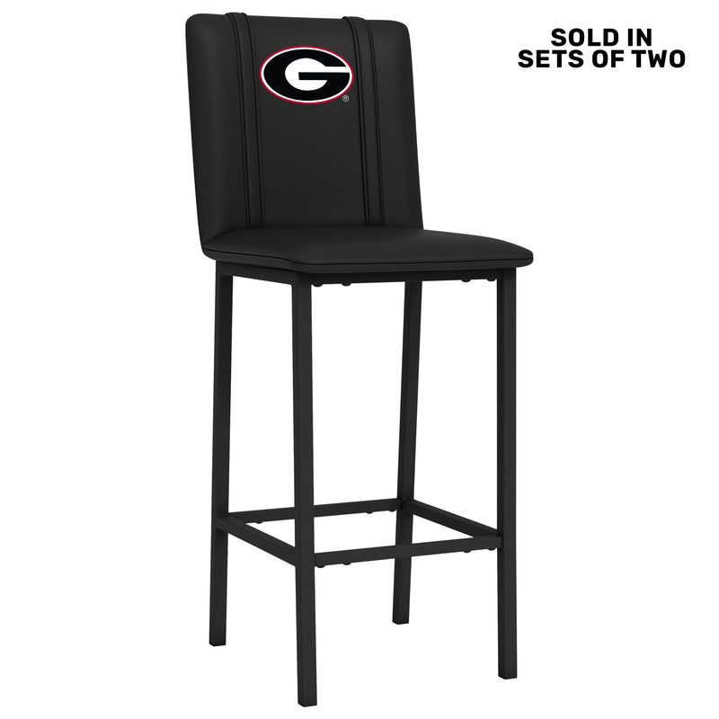 Bar Stool 500 with Georgia Bulldogs Logo Set of 2