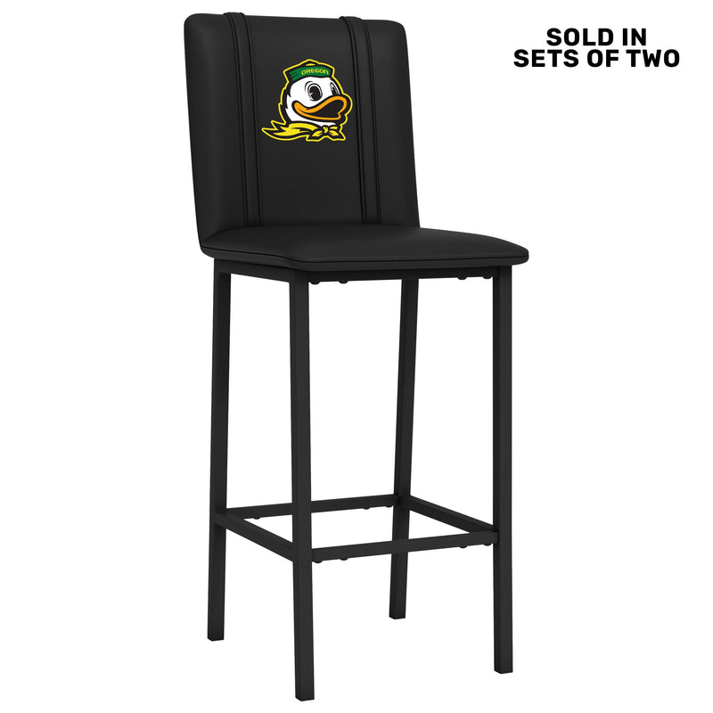 Bar Stool 500 with Oregon Ducks Mascot Logo Set of 2