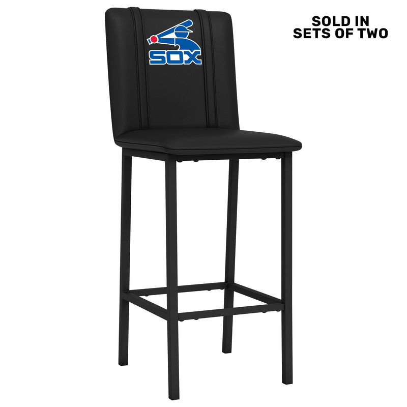 Bar Stool 500 with Chicago White Sox Cooperstown Secondary Set of 2