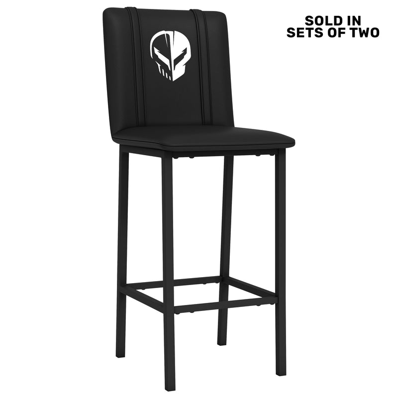Bar Stool 500 with Corvette Jake Symbol White Logo Set of 2
