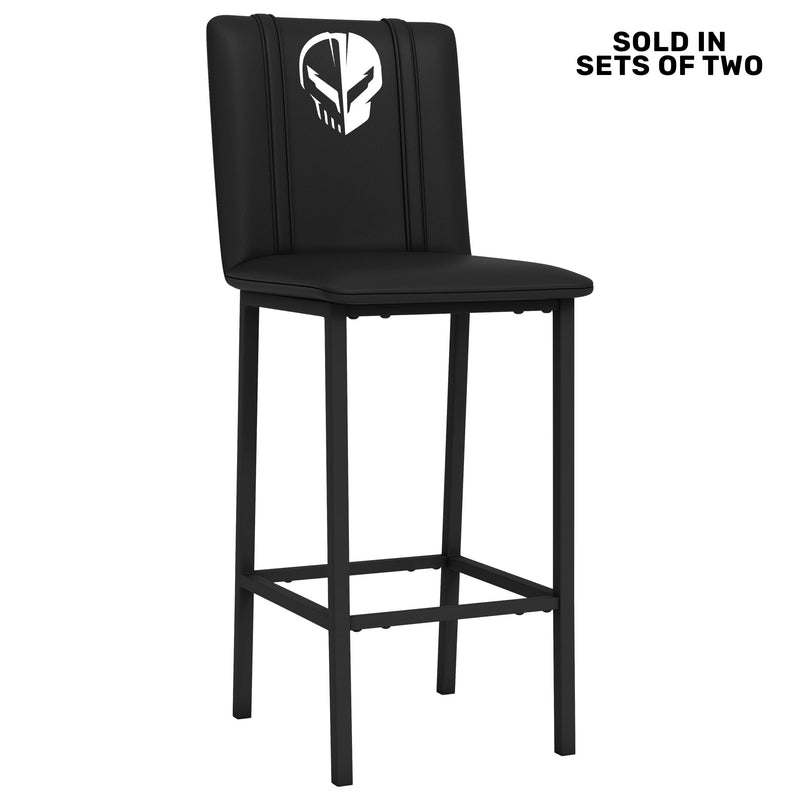 Bar Stool 500 with Corvette Jake Symbol White Logo Set of 2