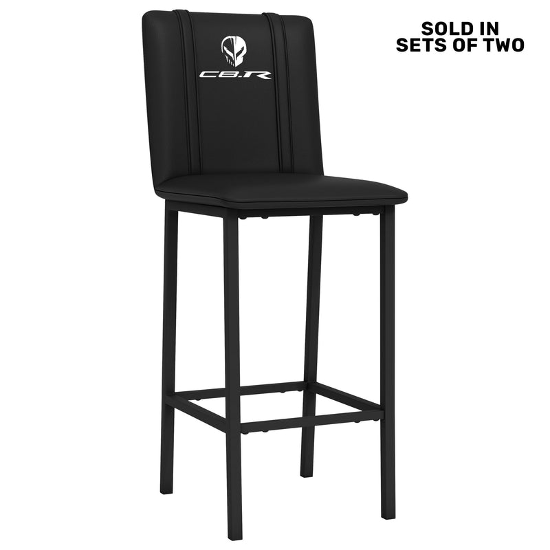 Bar Stool 500 with C8R Jake White Logo Set of 2