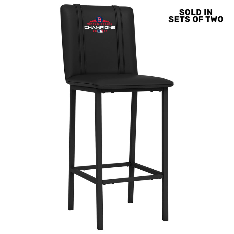 Bar Stool 500 with Boston Red Sox 2018 Champions Logo Set of 2