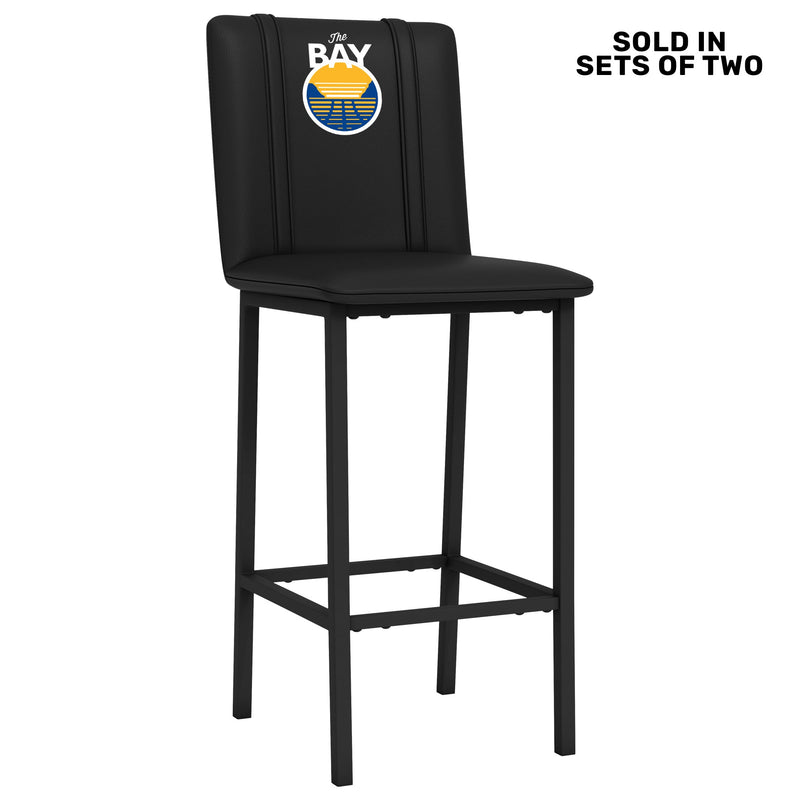 Bar Stool 500 with Golden State Warriors Secondary Logo Set of 2