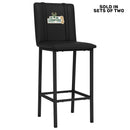 Bar Stool 500 with Milwaukee Bucks 2021 Champions Logo Set of 2