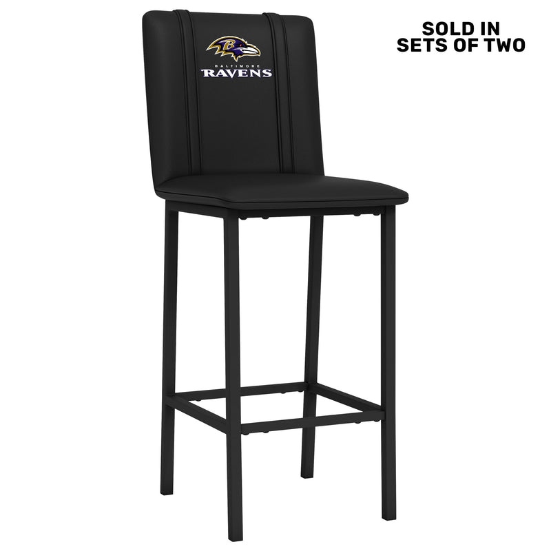 Bar Stool 500 with Baltimore Ravens Secondary Logo Set of 2