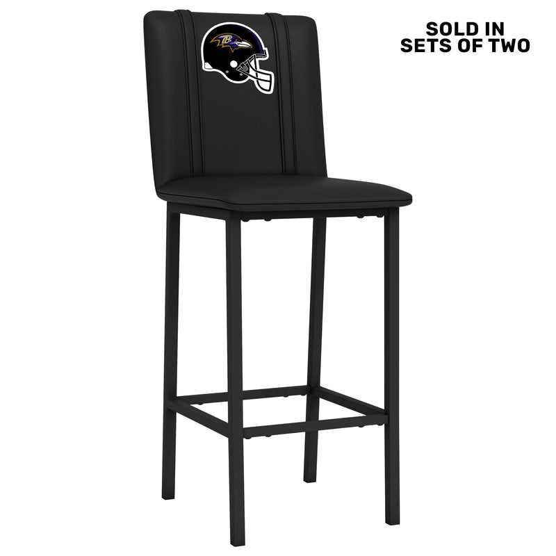 Bar Stool 500 with Baltimore Ravens Helmet Logo Set of 2