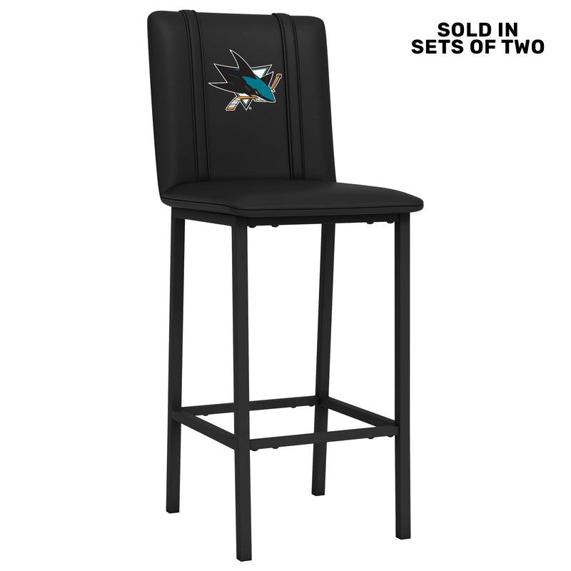 Bar Stool 500 with San Jose Sharks Logo Set of 2