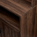 Chevy 64" Contemporary 2-Door Hutch Bookshelf