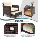 Axis Patio Chair Set, 5-Piece