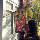 Bottles and Glasses Wine House Flag 28x40 Porch Sleeve Pole Decorative Outside Yard Banner Artwork Wall Hanging, Polyester