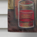 Bottles and Glasses Wine House Flag 28x40 Porch Sleeve Pole Decorative Outside Yard Banner Artwork Wall Hanging, Polyester