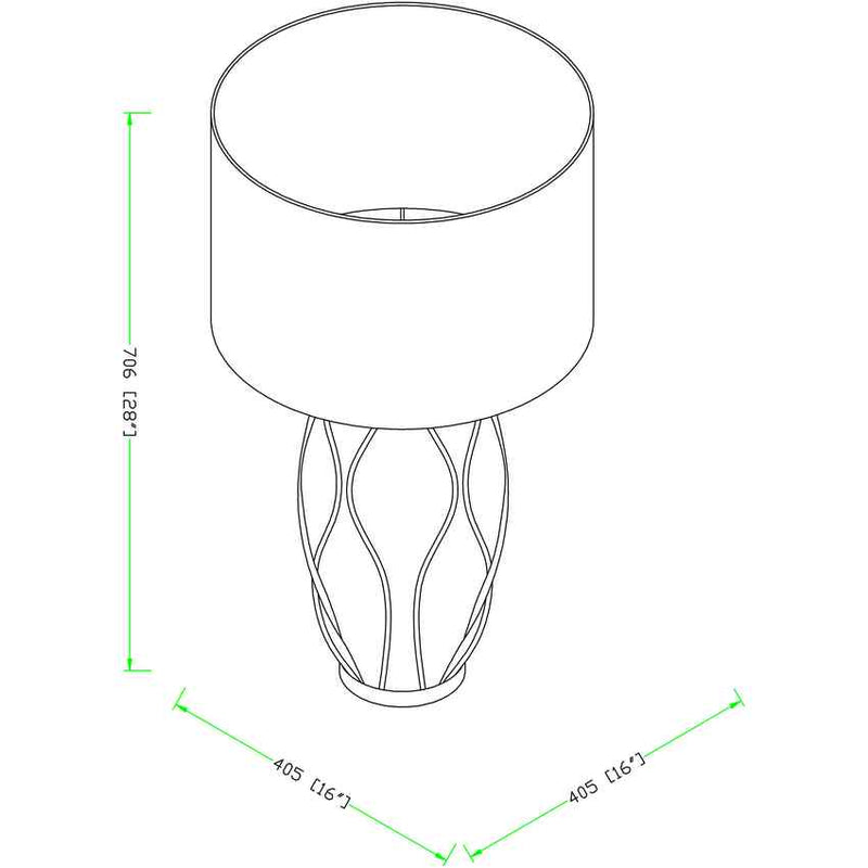 Lushnje Modern Saffron Table Lamp