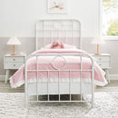 Antiqua Metal Pipe Twin Bed