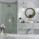 Ivory white with Green Vein 24x48 Polished Porcelain Large Format Tile (2 pack, 15.5 sq ft/case) by Apollo Tile