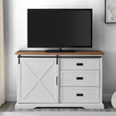 Sliding X Barn Door Buffet Sideboard & TV Stand