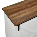 Sliding X Barn Door Buffet Sideboard & TV Stand