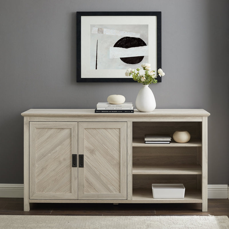 Mila Angled Groove Buffet Sideboard & TV Stand